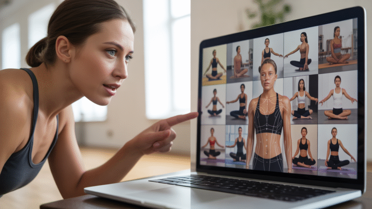 Cómo corregir posturas de yoga a través de una pantalla: Guía para futuros instructores